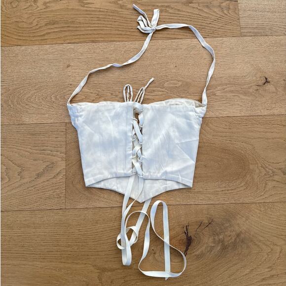 Cosette di Ames - Aria Silk Satin Corset Top in Champagne Gold - Picture 6 of 7